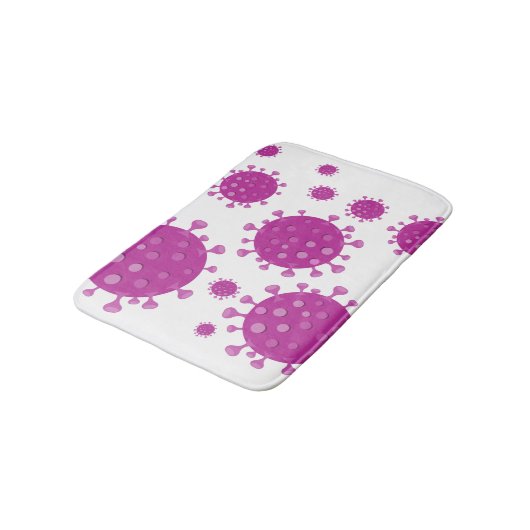 紫ウイルス粒子 バスマット (アングル)