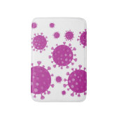 紫ウイルス粒子 バスマット (正面縦)