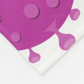 紫ウイルス粒子 フリースブランケット (角)