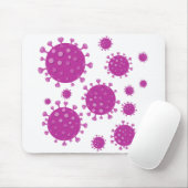 紫ウイルス粒子 マウスパッド (マウス)
