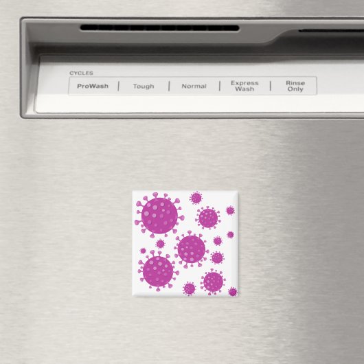 紫ウイルス粒子 マグネット (インサイチュ (食洗機))