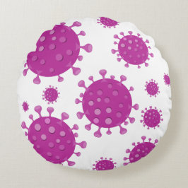 紫ウイルス粒子 ラウンドクッション