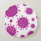 紫ウイルス粒子 ラウンドクッション (裏面)