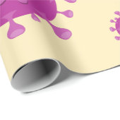 紫ウイルス粒子 ラッピングペーパー (ロールコーナー)