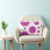 紫ウイルス粒子 ランバークッション (椅子)