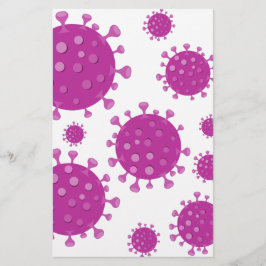 紫ウイルス粒子 便箋