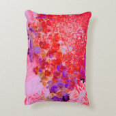 紫エレガントとオレンジのライムライトアジサイ アクセントクッション (裏面(縦))