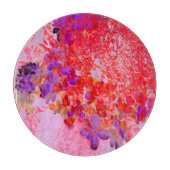 紫エレガントとオレンジのライムライトアジサイ カッティングボード (正面)