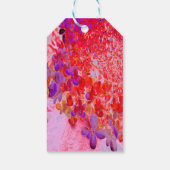 紫エレガントとオレンジのライムライトアジサイ ギフトタグ (裏面)