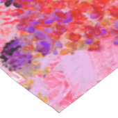 紫エレガントとオレンジのライムライトアジサイ テーブルクロス (アングル)