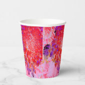 紫エレガントとオレンジのライムライトアジサイ 紙コップ (右)