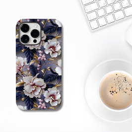 紫エレガントとクリームオーキッドフローラ Case-Mate iPhone 14 PRO MAXケース