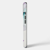 紫エレガントとティール（緑がかった色）iPhone 16ケース Case-Mate iPhoneケース (裏面 / 左)