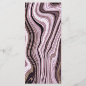 紫エレガントと金ゴールドの大理石結婚の メニュー (裏面)