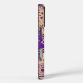 紫エレガントと金ゴールドの曼荼羅の模様 Case-Mate iPhoneケース (裏面 / 右)