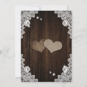 紫エレガントと青のフローラ結婚 招待状 (裏面)