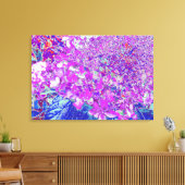 紫エレガントと青のライムライトアジサイ キャンバスプリント (インサイチュ (リビング))