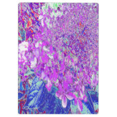 紫エレガントと青のライムライトアジサイ クリップボード (裏面)