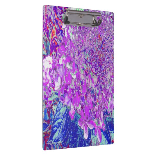 紫エレガントと青のライムライトアジサイ クリップボード (右)