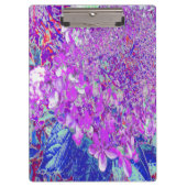紫エレガントと青のライムライトアジサイ クリップボード (正面)