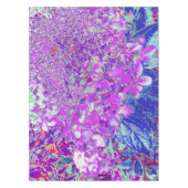 紫エレガントと青のライムライトアジサイ テーブルクロス (正面)