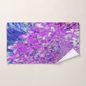 紫エレガントと青のライムライトアジサイ バスタオルセット (ハンドタオル)