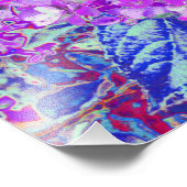 紫エレガントと青のライムライトアジサイ フォトプリント (角)