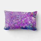 紫エレガントと青のライムライトアジサイ ランバークッション (裏面)