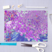 紫エレガントと青のライムライトアジサイ 薄葉紙 (クラフト)