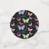 紫エレガントと青の明るい蝶 コンフェッティ (スモール正面)