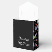 紫エレガントと青の明るい蝶 フェイバーボックス (オープン)