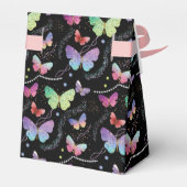 紫エレガントと青の明るい蝶 フェイバーボックス (裏面サイド)