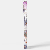 紫エレガントのフローラパーソナライズされた名 Case-Mate iPhoneケース (裏面 / 左)