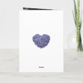 紫エレガントのフローラ写真母の日 カード (裏面)