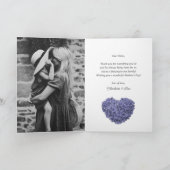 紫エレガントのフローラ写真母の日 カード (内部)