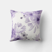 紫エレガントのフローラ水色 クッション (裏面)