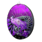 紫エレガントの孔雀 ダーツボード (正面右)