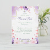 紫エレガントの招待 招待状 (スタンド正面)