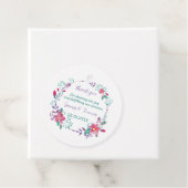 紫エレガントの木の離れカスタムの結婚式 フェイバータグ (インサイチュ)