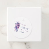 紫エレガントの水パーソナライズされた色結婚 フェイバータグ (インサイチュ)