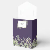 紫エレガントの緑の結婚葉 フェイバーボックス (オープン)