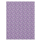 紫エレガントの花柄 テーブルクロス (正面)