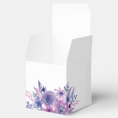 紫エレガントの花結婚の フェイバーボックス (オープン)