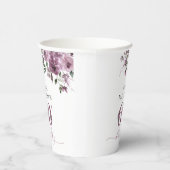 紫エレガントの花60th誕生日パーティー 紙コップ (右)