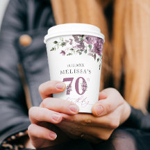 紫エレガントの花70th誕生日パーティー