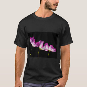 紫エレガントの花 Tシャツ