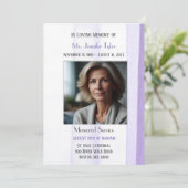 紫エレガントの葬儀 招待状 (スタンド正面)