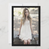 紫エレガントの輝きPhoto Sweet 16 招待状 (裏面)