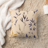 紫エレガントの金ゴールド水葉色可逆性 クッション (ブランケット)