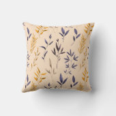 紫エレガントの金ゴールド水葉色可逆性 クッション (裏面)